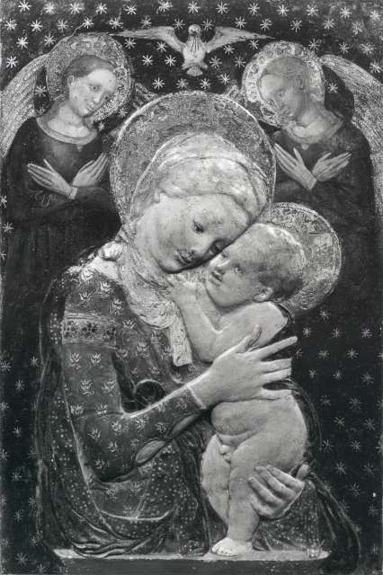 Anonimo — Desiderio da Settignano; Maestro di Signa - sec. XV - Madonna con Bambino e due angeli — insieme